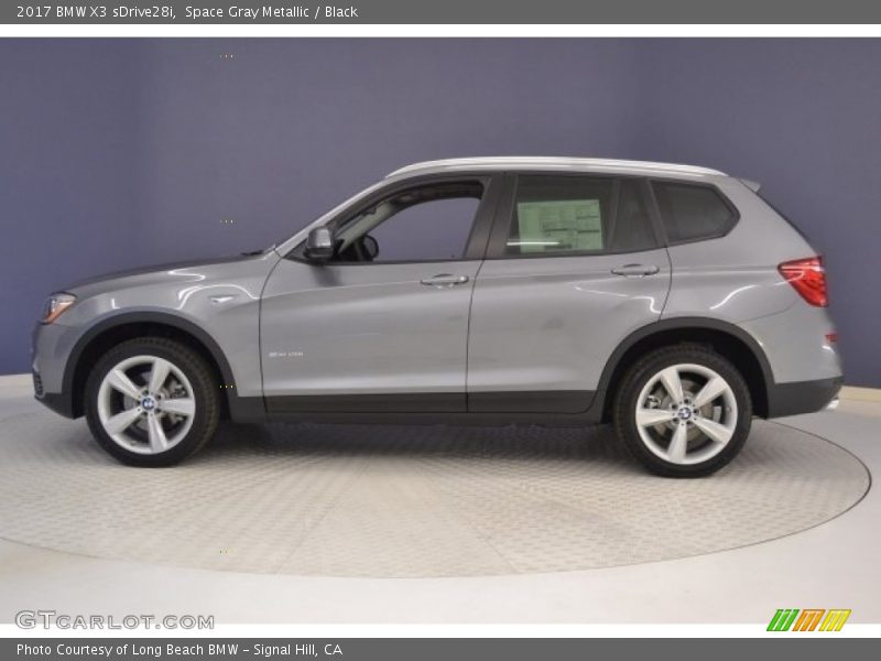 Space Gray Metallic / Black 2017 BMW X3 sDrive28i