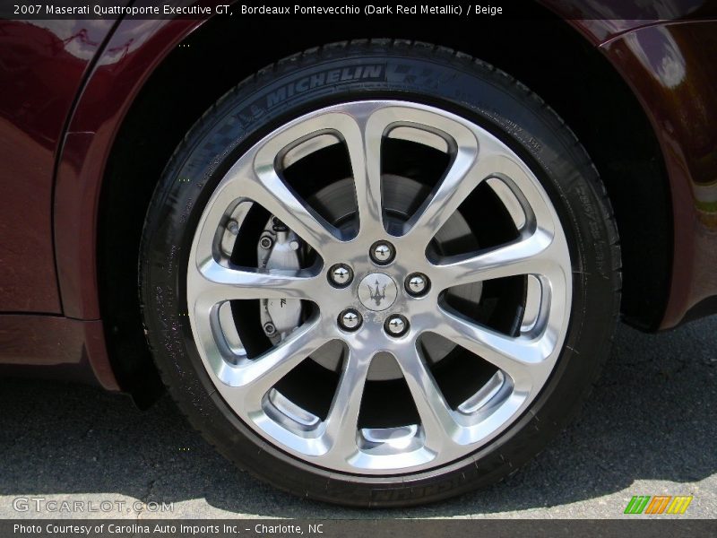 Bordeaux Pontevecchio (Dark Red Metallic) / Beige 2007 Maserati Quattroporte Executive GT