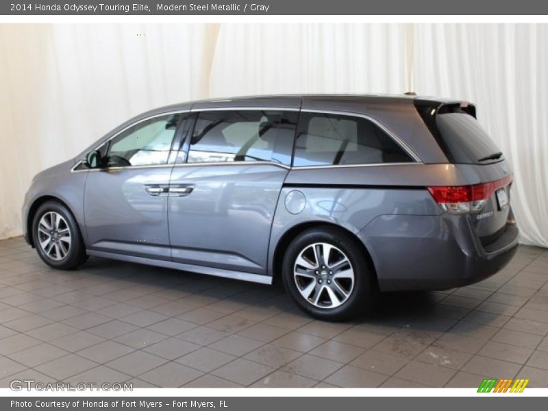 Modern Steel Metallic / Gray 2014 Honda Odyssey Touring Elite