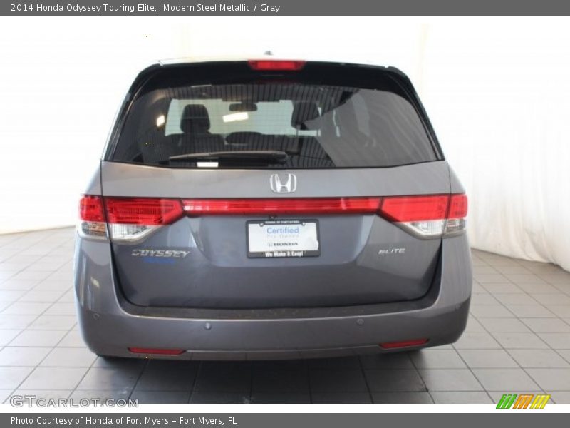 Modern Steel Metallic / Gray 2014 Honda Odyssey Touring Elite