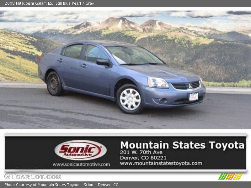 Still Blue Pearl / Gray 2008 Mitsubishi Galant ES