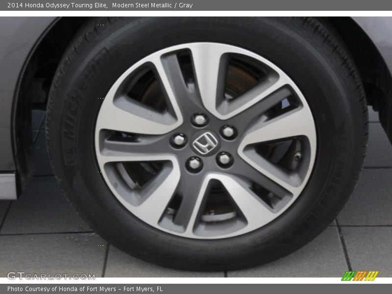 Modern Steel Metallic / Gray 2014 Honda Odyssey Touring Elite