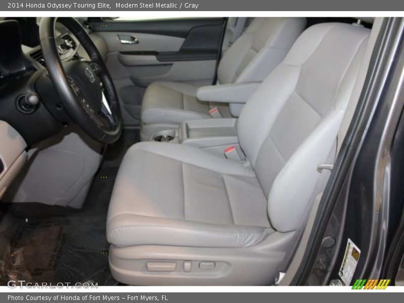 Modern Steel Metallic / Gray 2014 Honda Odyssey Touring Elite