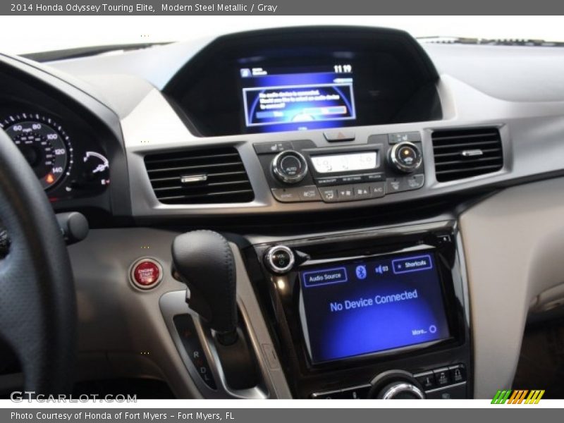 Modern Steel Metallic / Gray 2014 Honda Odyssey Touring Elite