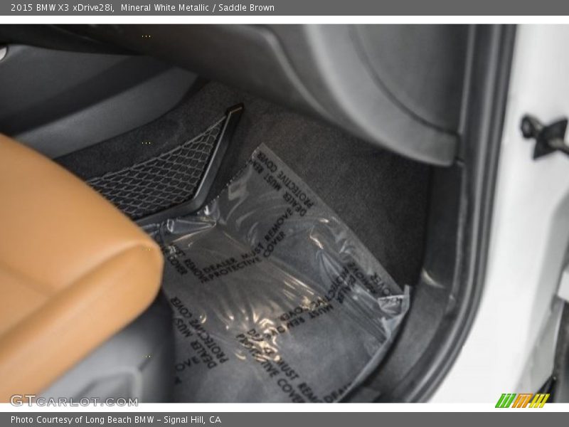 Mineral White Metallic / Saddle Brown 2015 BMW X3 xDrive28i