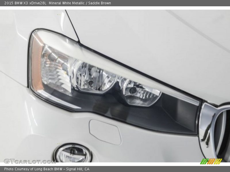 Mineral White Metallic / Saddle Brown 2015 BMW X3 xDrive28i