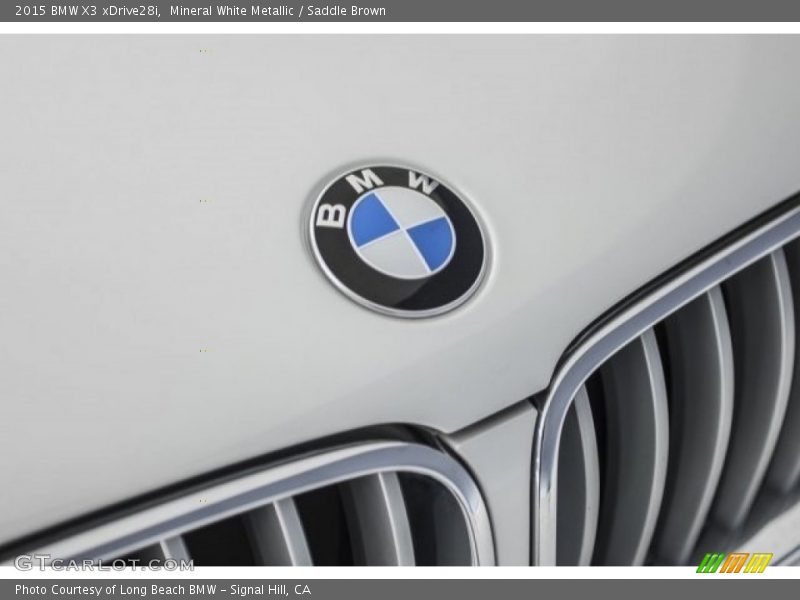 Mineral White Metallic / Saddle Brown 2015 BMW X3 xDrive28i