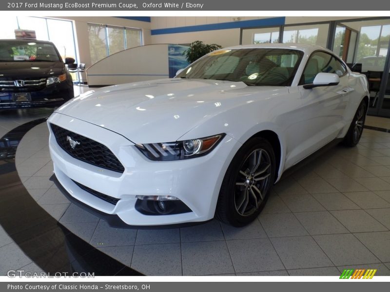 Oxford White / Ebony 2017 Ford Mustang EcoBoost Premium Coupe