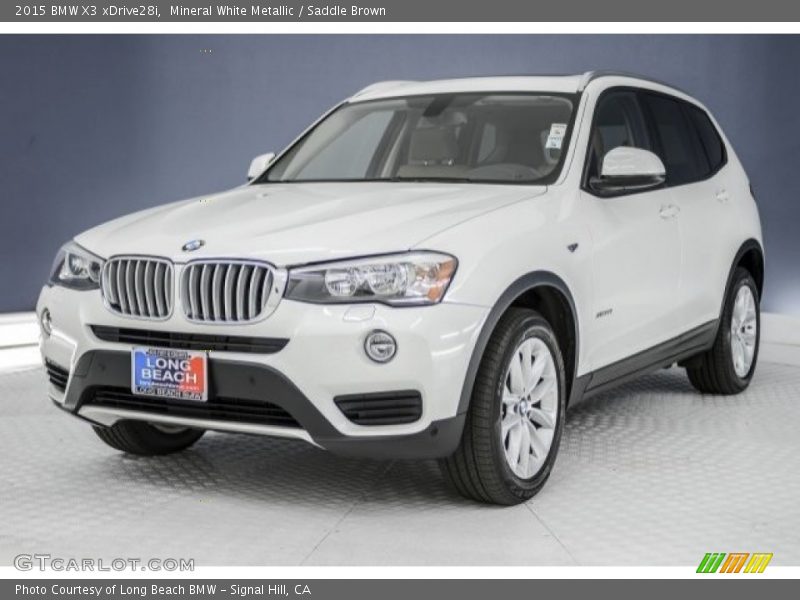 Mineral White Metallic / Saddle Brown 2015 BMW X3 xDrive28i