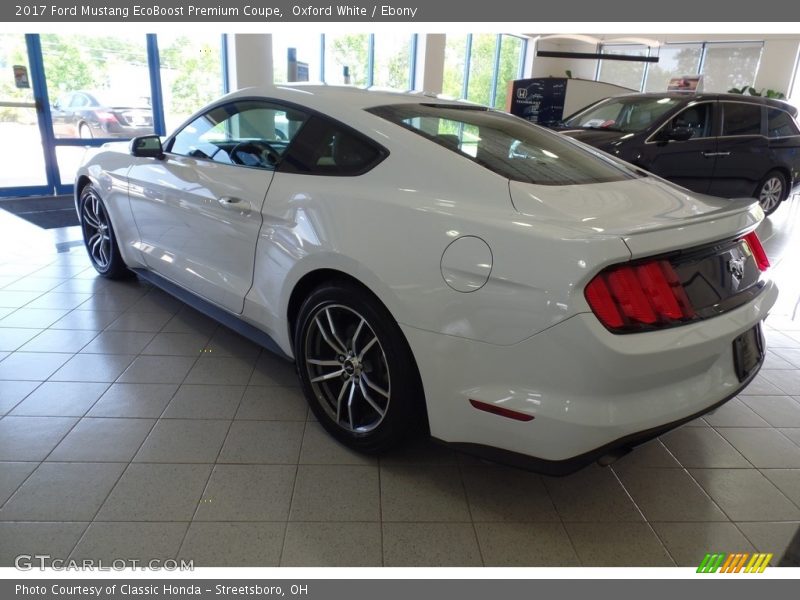 Oxford White / Ebony 2017 Ford Mustang EcoBoost Premium Coupe