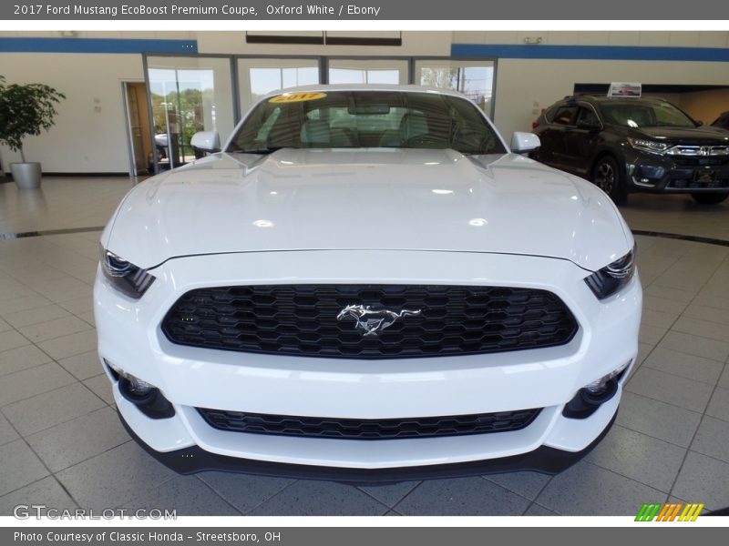 Oxford White / Ebony 2017 Ford Mustang EcoBoost Premium Coupe