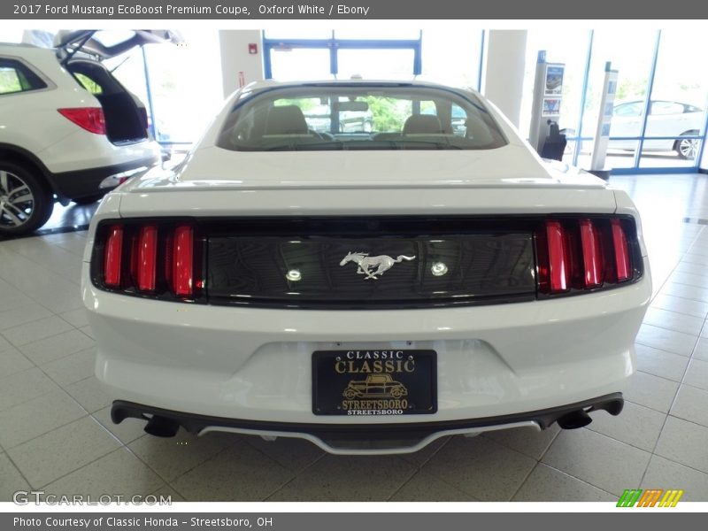 Oxford White / Ebony 2017 Ford Mustang EcoBoost Premium Coupe