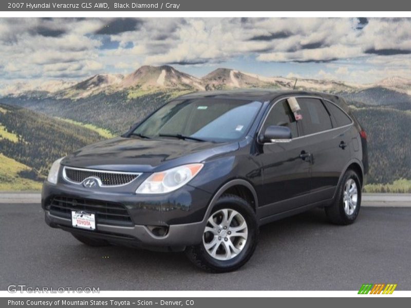 Black Diamond / Gray 2007 Hyundai Veracruz GLS AWD