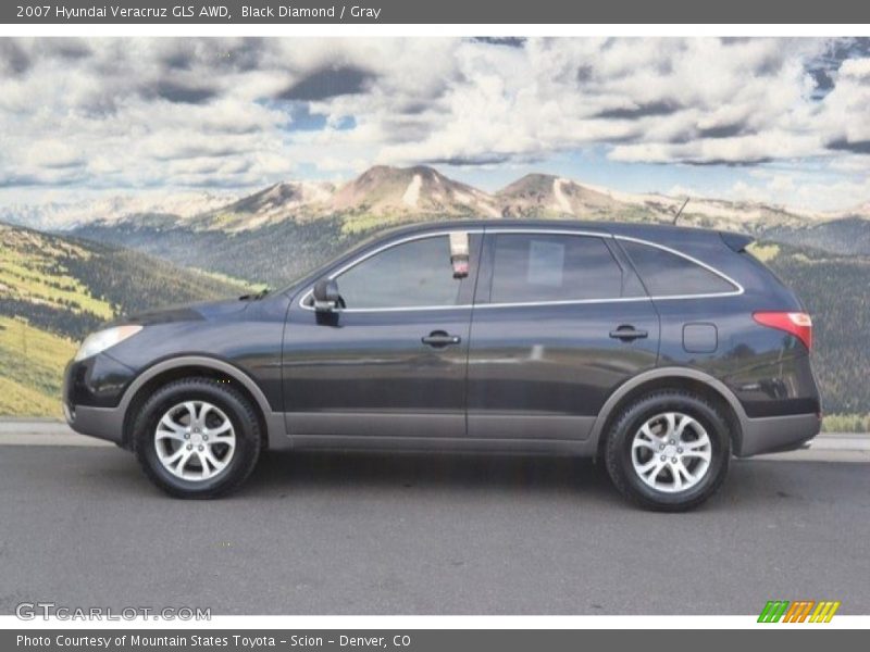 Black Diamond / Gray 2007 Hyundai Veracruz GLS AWD