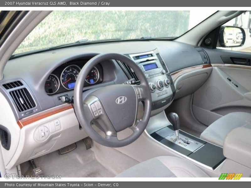 Black Diamond / Gray 2007 Hyundai Veracruz GLS AWD