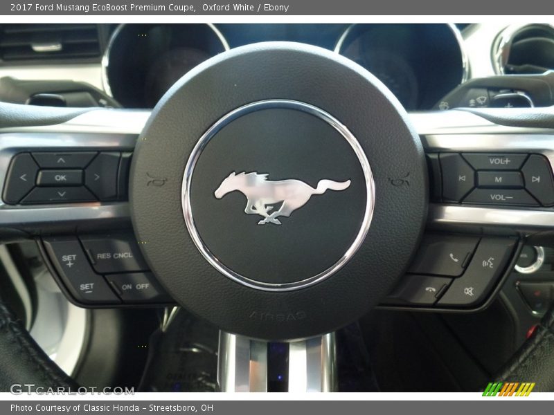 Oxford White / Ebony 2017 Ford Mustang EcoBoost Premium Coupe