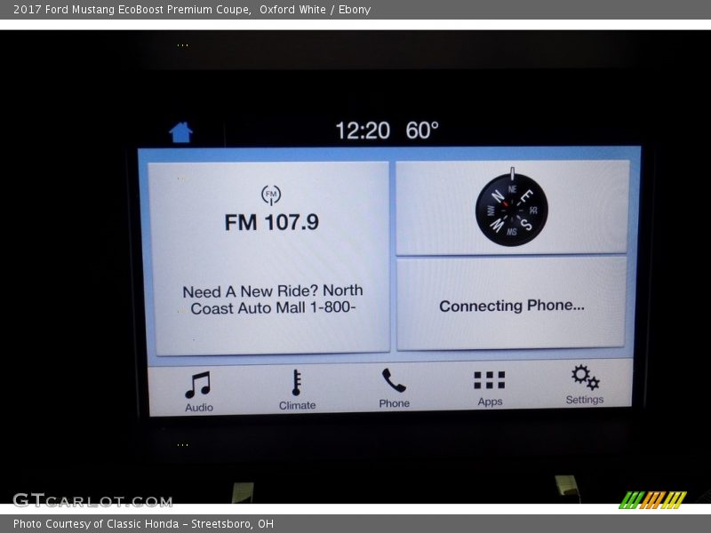 Oxford White / Ebony 2017 Ford Mustang EcoBoost Premium Coupe