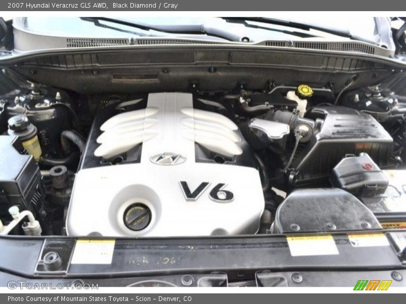 Black Diamond / Gray 2007 Hyundai Veracruz GLS AWD