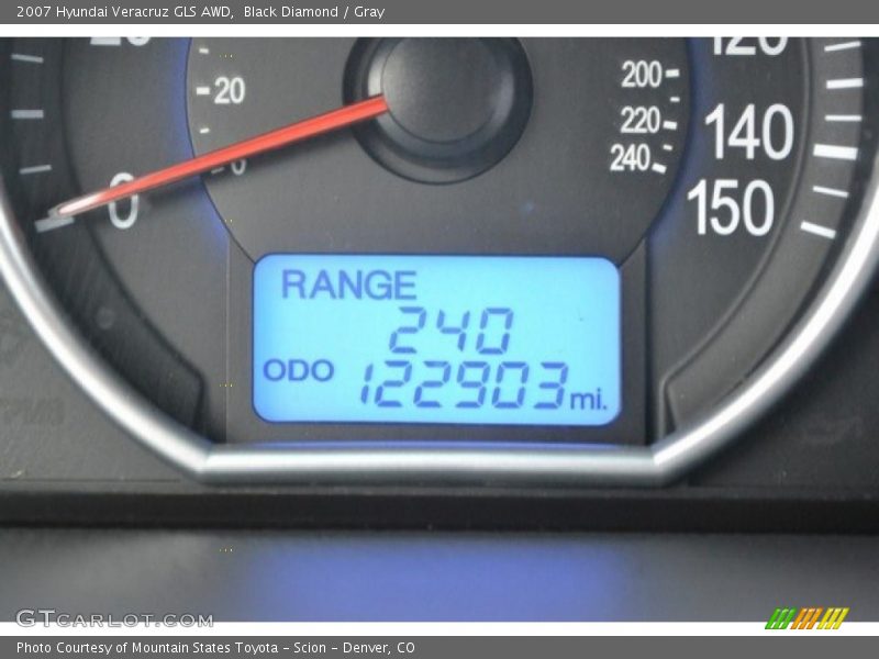 Black Diamond / Gray 2007 Hyundai Veracruz GLS AWD