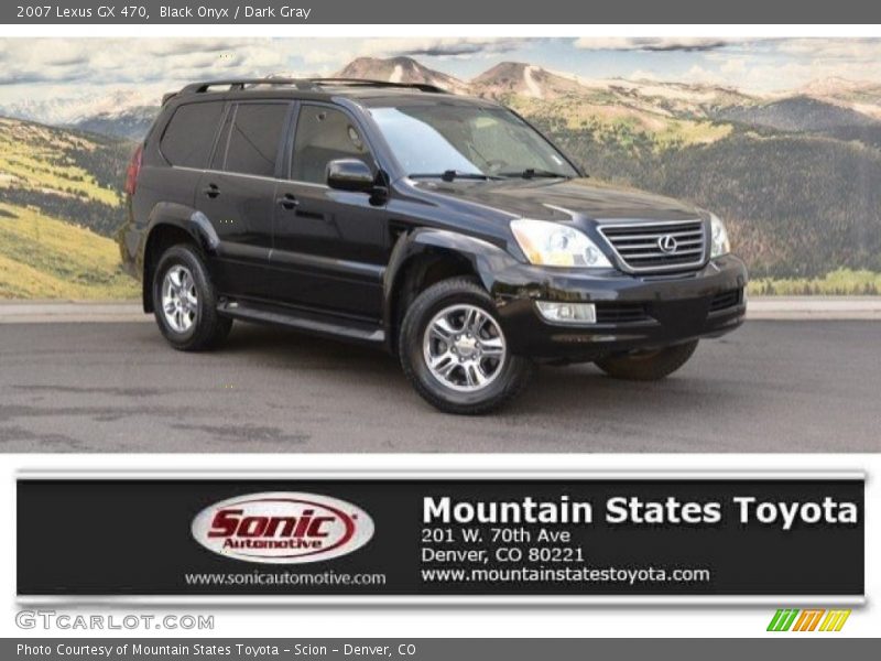 Black Onyx / Dark Gray 2007 Lexus GX 470