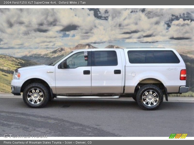 Oxford White / Tan 2004 Ford F150 XLT SuperCrew 4x4