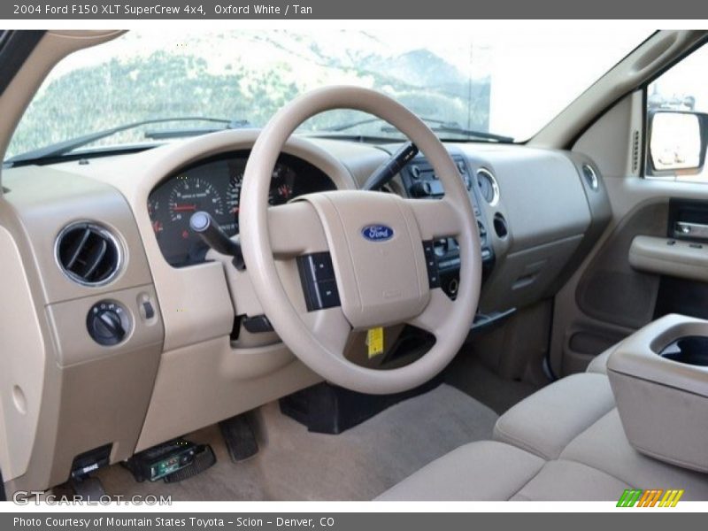 Oxford White / Tan 2004 Ford F150 XLT SuperCrew 4x4