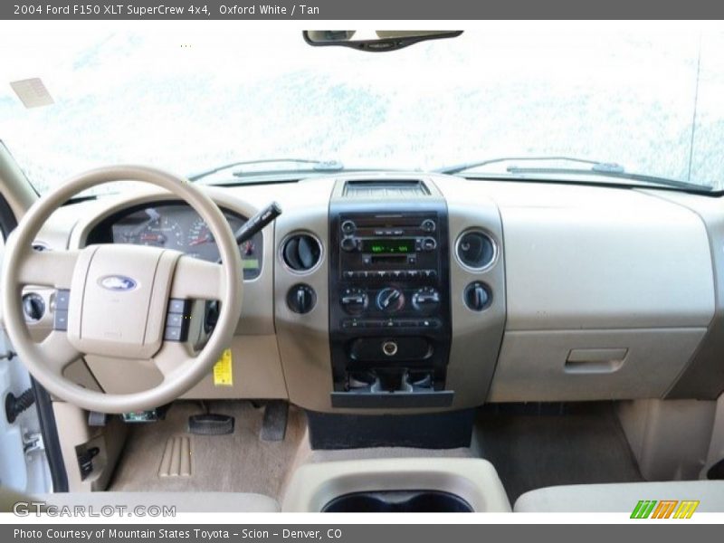Oxford White / Tan 2004 Ford F150 XLT SuperCrew 4x4