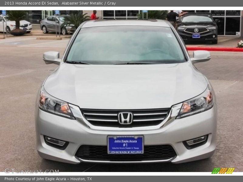 Alabaster Silver Metallic / Gray 2013 Honda Accord EX Sedan