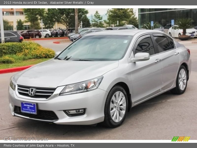 Alabaster Silver Metallic / Gray 2013 Honda Accord EX Sedan