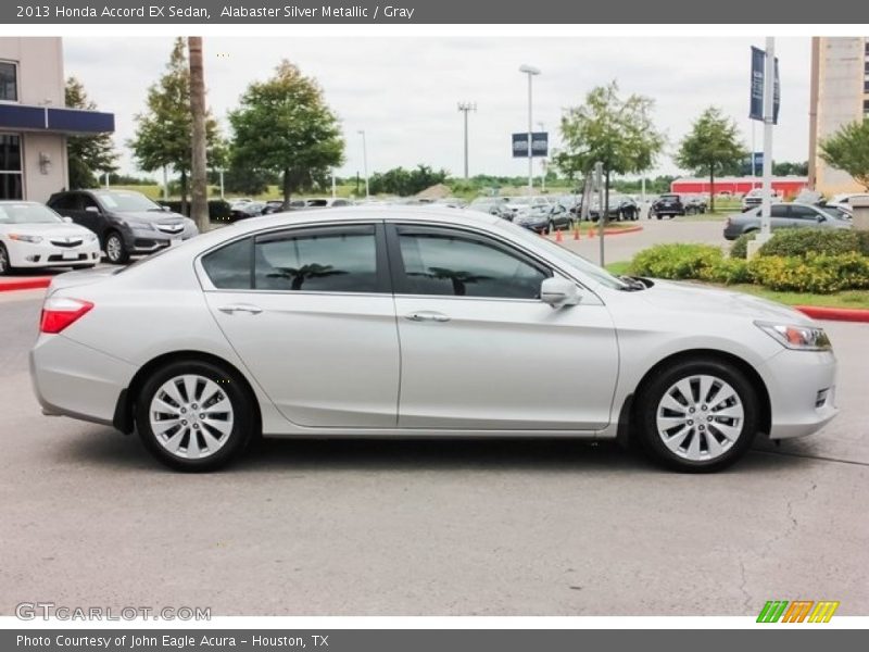 Alabaster Silver Metallic / Gray 2013 Honda Accord EX Sedan