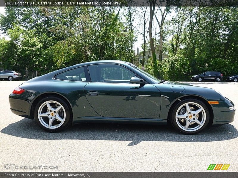 Dark Teal Metallic / Stone Grey 2005 Porsche 911 Carrera Coupe