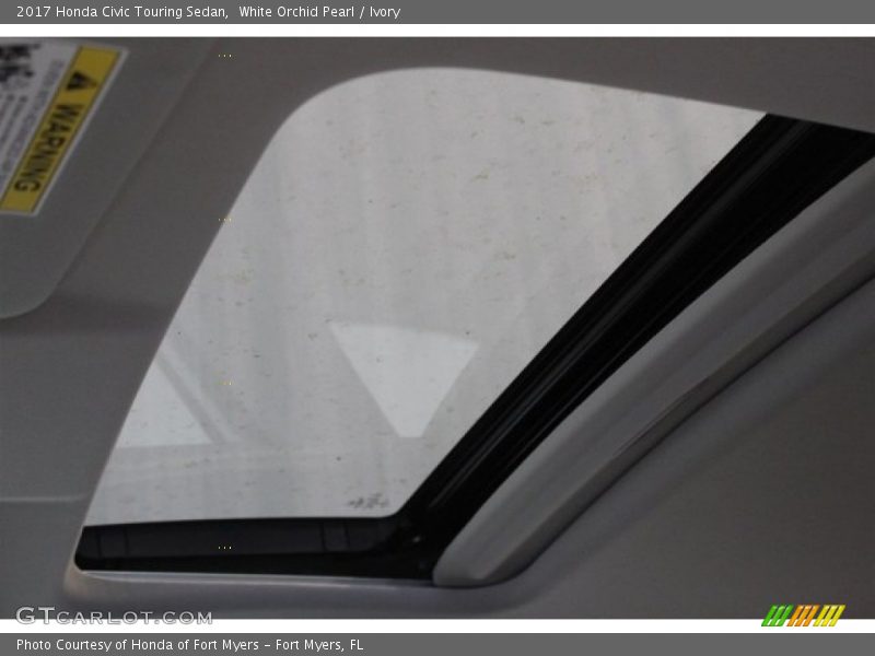 White Orchid Pearl / Ivory 2017 Honda Civic Touring Sedan