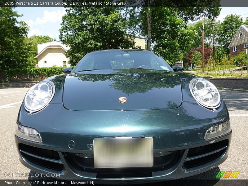 Dark Teal Metallic / Stone Grey 2005 Porsche 911 Carrera Coupe