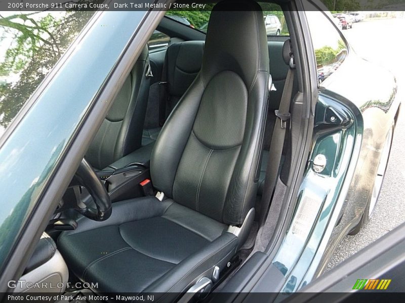 Dark Teal Metallic / Stone Grey 2005 Porsche 911 Carrera Coupe