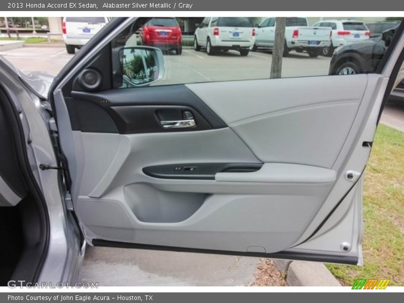 Alabaster Silver Metallic / Gray 2013 Honda Accord EX Sedan