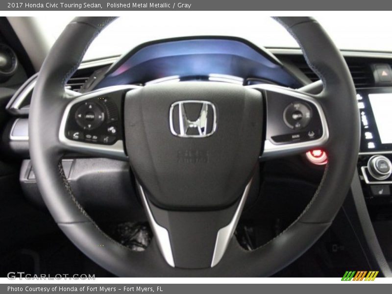 Polished Metal Metallic / Gray 2017 Honda Civic Touring Sedan