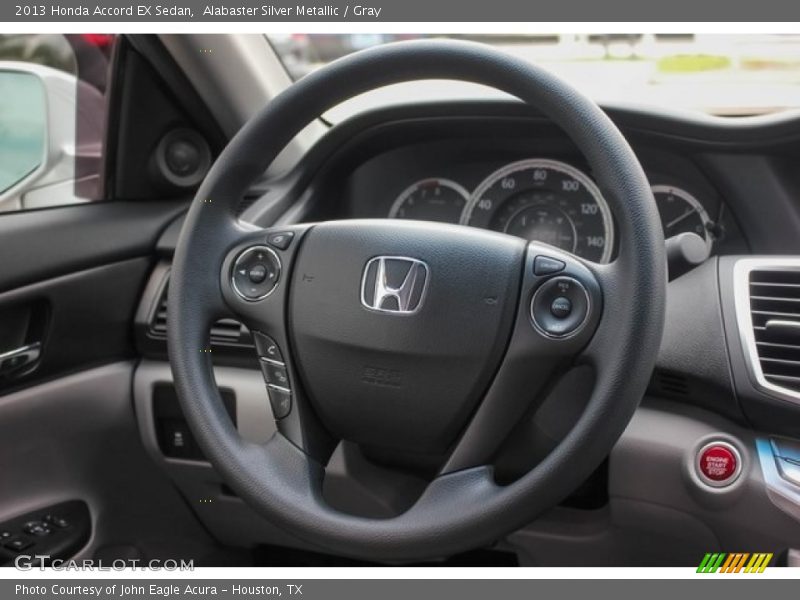 Alabaster Silver Metallic / Gray 2013 Honda Accord EX Sedan