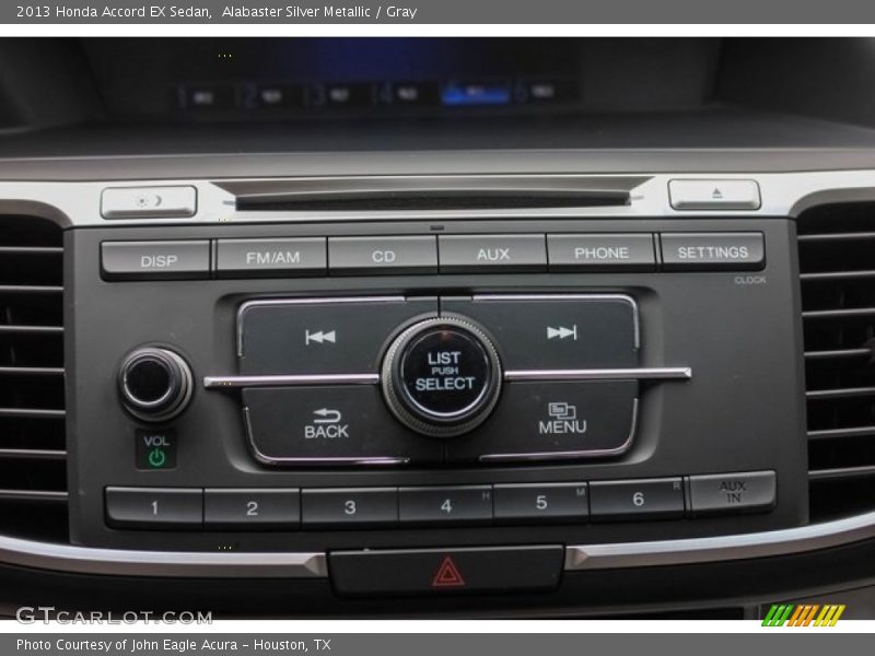 Alabaster Silver Metallic / Gray 2013 Honda Accord EX Sedan