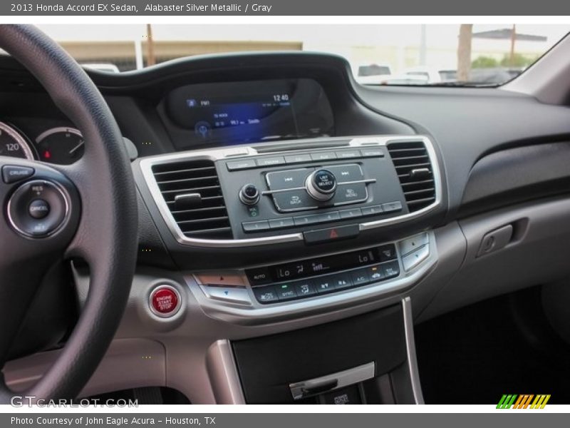 Alabaster Silver Metallic / Gray 2013 Honda Accord EX Sedan