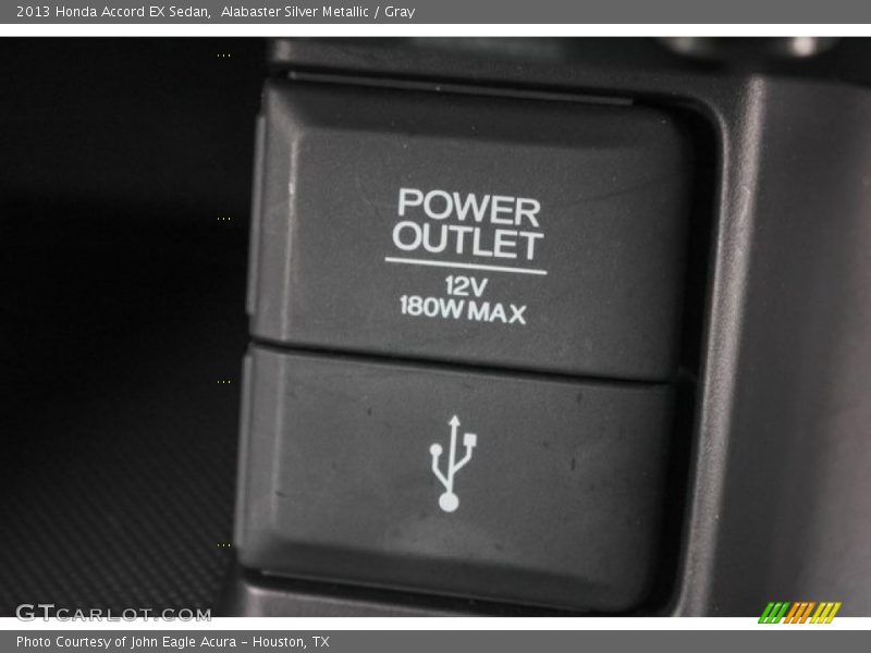Alabaster Silver Metallic / Gray 2013 Honda Accord EX Sedan