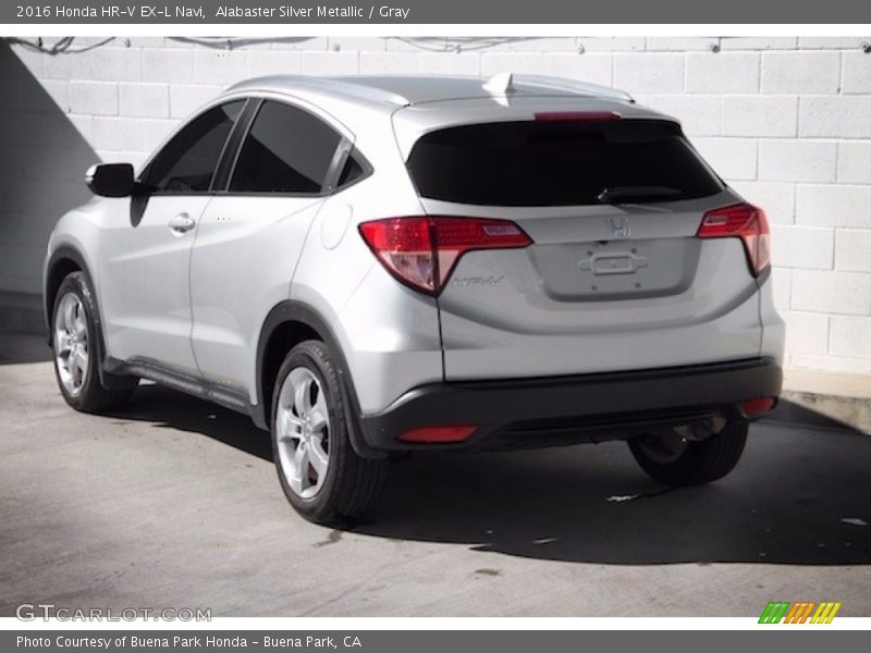 Alabaster Silver Metallic / Gray 2016 Honda HR-V EX-L Navi