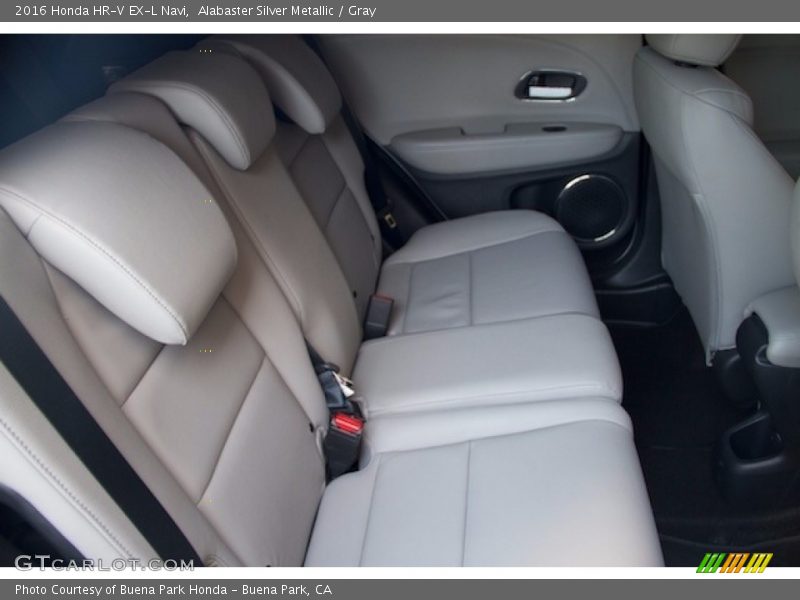Alabaster Silver Metallic / Gray 2016 Honda HR-V EX-L Navi