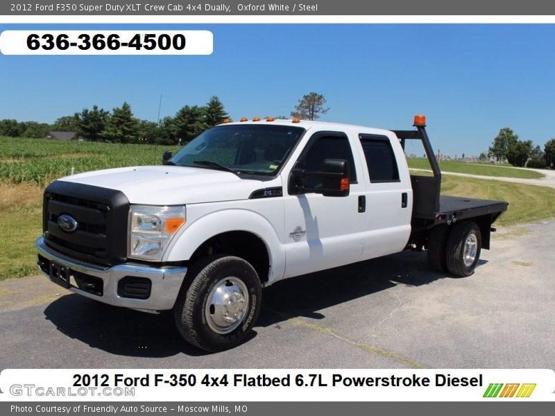 Oxford White / Steel 2012 Ford F350 Super Duty XLT Crew Cab 4x4 Dually