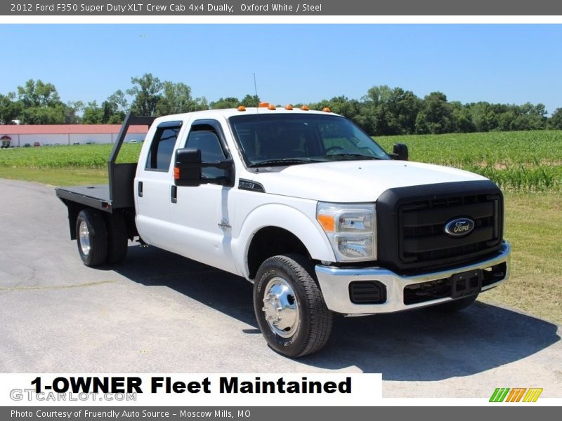 Oxford White / Steel 2012 Ford F350 Super Duty XLT Crew Cab 4x4 Dually