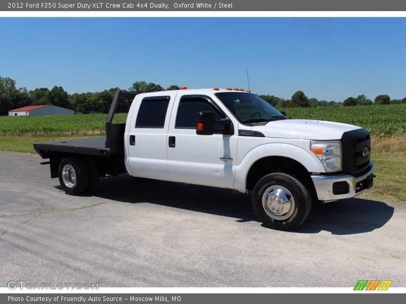 Oxford White / Steel 2012 Ford F350 Super Duty XLT Crew Cab 4x4 Dually