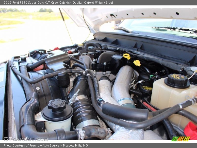Oxford White / Steel 2012 Ford F350 Super Duty XLT Crew Cab 4x4 Dually