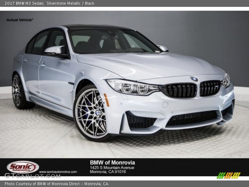 Silverstone Metallic / Black 2017 BMW M3 Sedan
