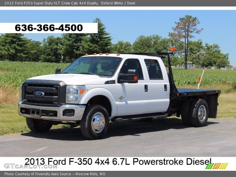 Oxford White / Steel 2013 Ford F350 Super Duty XLT Crew Cab 4x4 Dually