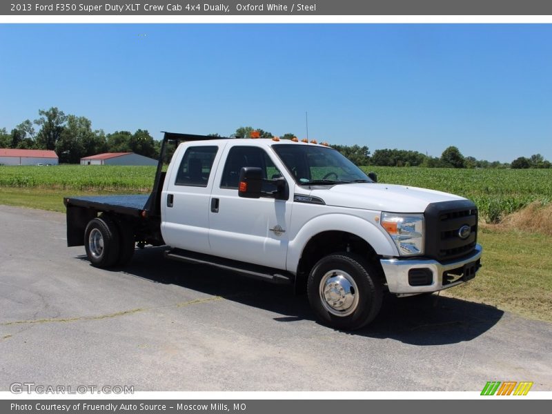 Oxford White / Steel 2013 Ford F350 Super Duty XLT Crew Cab 4x4 Dually