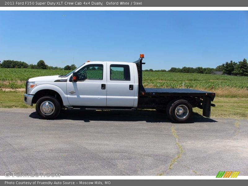 Oxford White / Steel 2013 Ford F350 Super Duty XLT Crew Cab 4x4 Dually